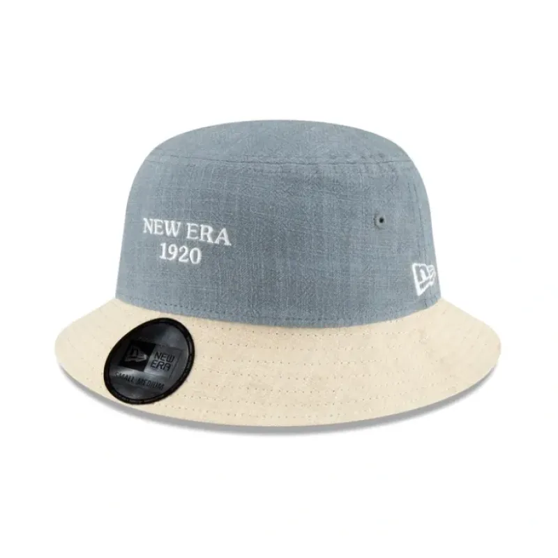 Flash Sale New Era Cap Soft Linen Slate Bucket Hat - KTGCaps - Baseball caps for various teams, purchased online at a discount