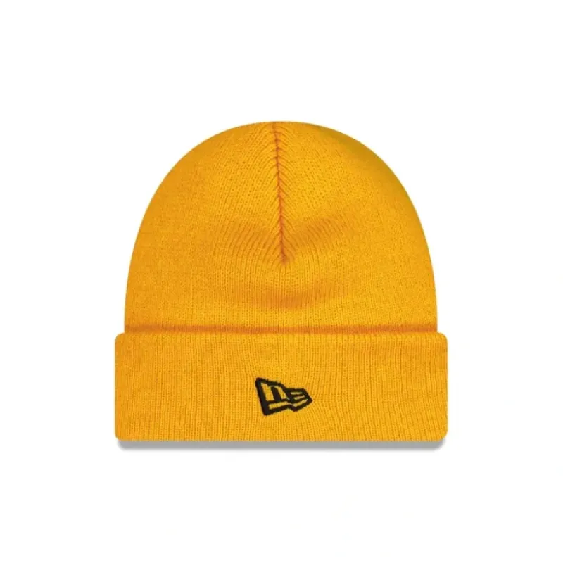 Fashion New Era Gold Short Cuff Knit Beanie - KTGCaps - Baseball caps for various teams, purchased online at a discount