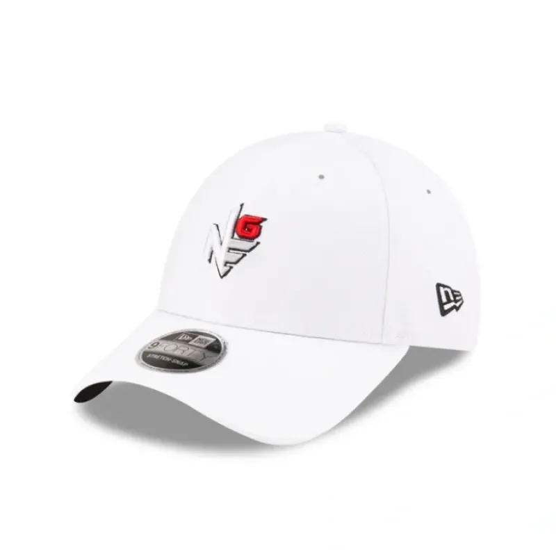 Cheap New Era Golf Optic White 9FORTY Stretch Snap Hat - KTGCaps - Baseball caps for various teams, purchased online at a discount