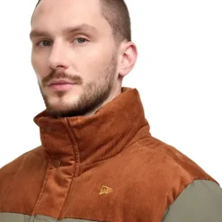 New New Era Green Canvas Puffer Jacket - KTGCaps - Baseball caps for various teams, purchased online at a discount