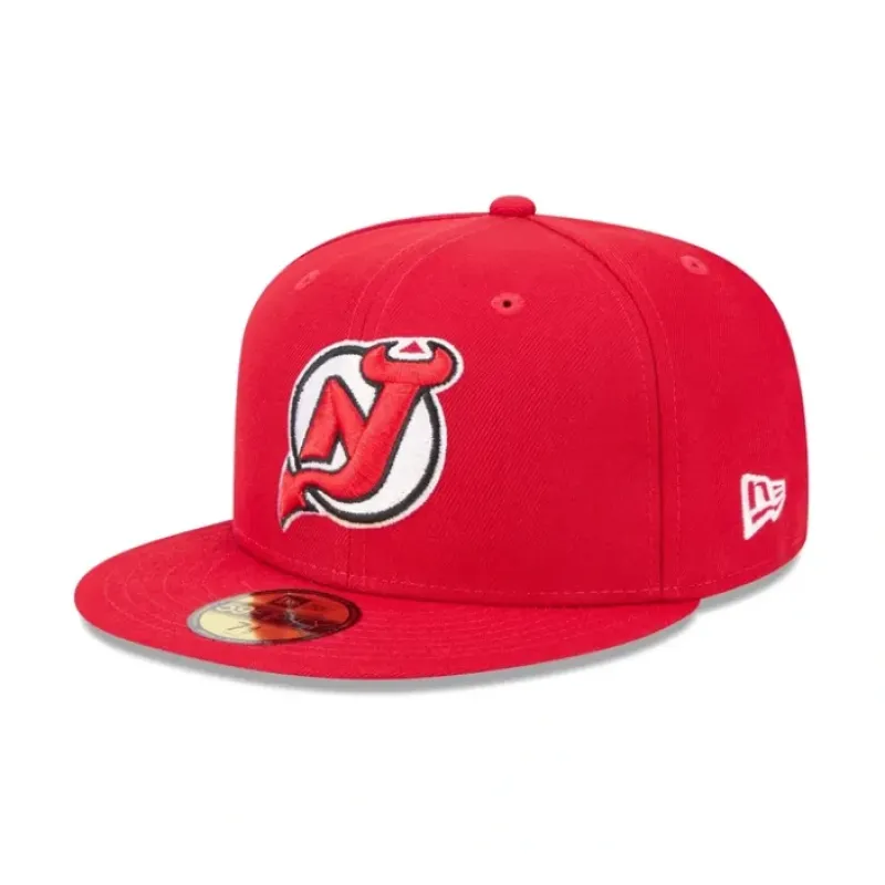 Fashion New Jersey Devils 59FIFTY Fitted Hat - KTGCaps - Baseball caps for various teams, purchased online at a discount