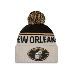 Shop New Orleans Saints 2024 Cold Weather Historic Pom Knit Hat - KTGCaps - Baseball caps for various teams, purchased online at a discount
