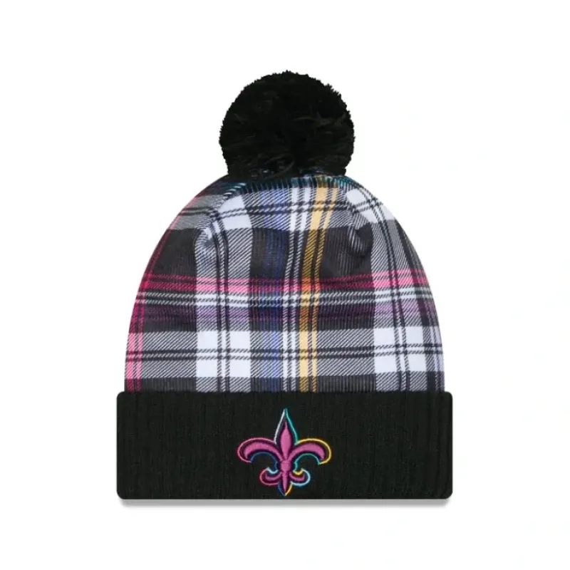 Best New Orleans Saints 2024 Crucial Catch Sport Pom Knit Hat - KTGCaps - Baseball caps for various teams, purchased online at a discount