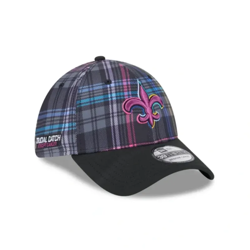 Best Sale New Orleans Saints 2024 Crucial Catch 39THIRTY Stretch Fit Hat - KTGCaps - Baseball caps for various teams, purchased online at a discount