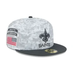 New New Orleans Saints 2024 Salute to Service 59FIFTY Fitted Hat - KTGCaps - Baseball caps for various teams, purchased online at a discount