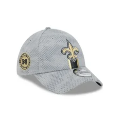 Fashion New Orleans Saints 2024 Sideline Gray 39THIRTY Stretch Fit Hat - KTGCaps - Baseball caps for various teams, purchased online at a discount
