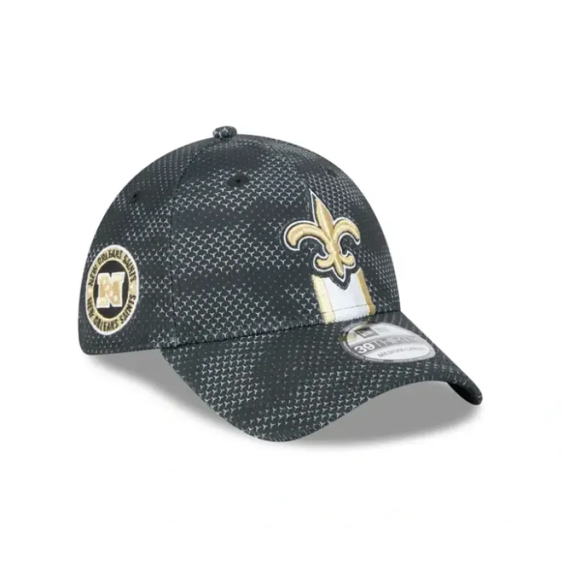 Online New Orleans Saints 2024 Sideline 39THIRTY Stretch Fit Hat - KTGCaps - Baseball caps for various teams, purchased online at a discount