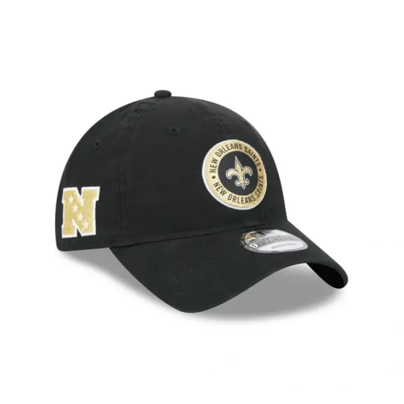 Cheap New Orleans Saints 2024 Sideline 9TWENTY Adjustable Hat - KTGCaps - Baseball caps for various teams, purchased online at a discount