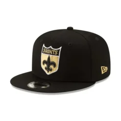 Discount New Orleans Saints Black 9FIFTY Snapback Hat - KTGCaps - Baseball caps for various teams, purchased online at a discount