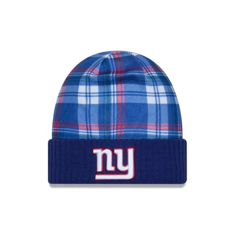 Discount New York Giants 2024 Cold Weather Statement Knit Beanie - KTGCaps - Baseball caps for various teams, purchased online at a discount