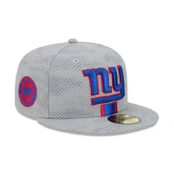 Hot New York Giants 2024 Sideline Gray 59FIFTY Fitted Hat - KTGCaps - Baseball caps for various teams, purchased online at a discount