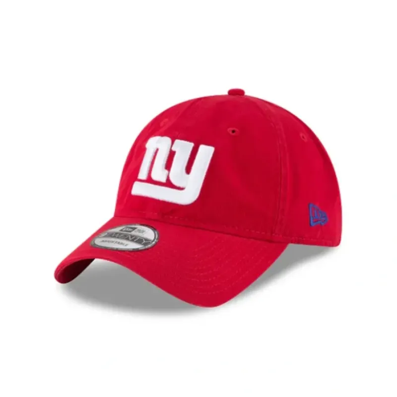 Discount New York Giants Core Classic Red 9TWENTY Adjustable Hat - KTGCaps - Baseball caps for various teams, purchased online at a discount