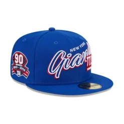 Discount New York Giants Script Sided 59FIFTY Fitted Hat - KTGCaps - Baseball caps for various teams, purchased online at a discount
