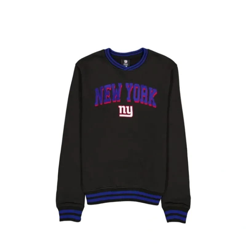 Outlet New York Giants Sport Night Black Crewneck - KTGCaps - Baseball caps for various teams, purchased online at a discount