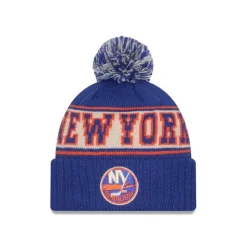 Discount New York Islanders Retro Pom Knit Hat - KTGCaps - Baseball caps for various teams, purchased online at a discount