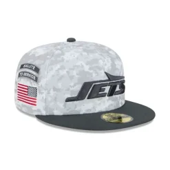 New New York Jets 2024 Salute to Service 59FIFTY Fitted Hat - KTGCaps - Baseball caps for various teams, purchased online at a discount Caps