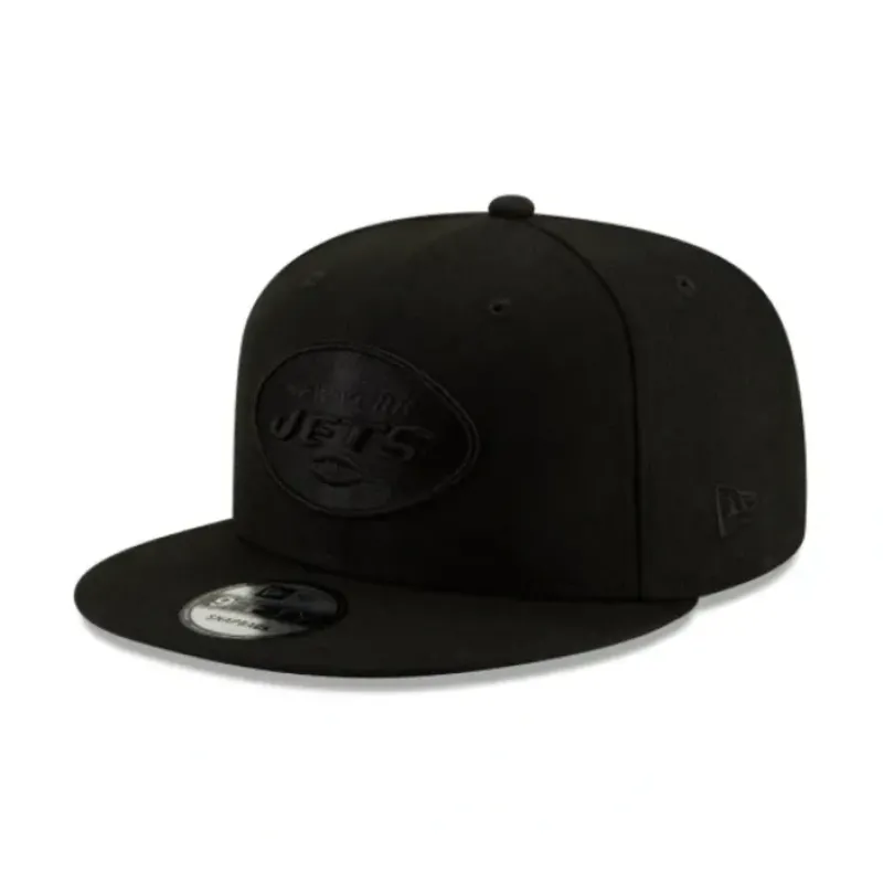 Cheap New York Jets Black On Black 9FIFTY Snapback Hat - KTGCaps - Baseball caps for various teams, purchased online at a discount