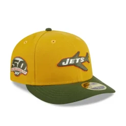 Best Sale New York Jets Cinnamon Sage Low Profile 59FIFTY Fitted Hat - KTGCaps - Baseball caps for various teams, purchased online at a discount