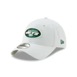 Shop New York Jets Core Classic White 9TWENTY Adjustable Hat - KTGCaps - Baseball caps for various teams, purchased online at a discount