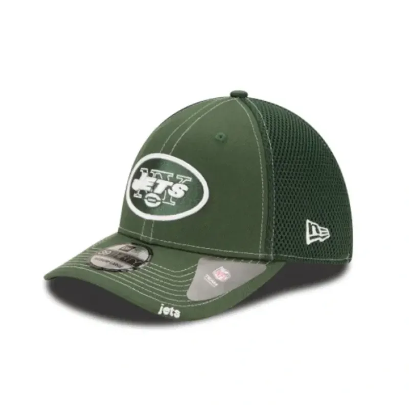 Best Sale New York Jets Neo 39THIRTY Stretch Fit Hat - KTGCaps - Baseball caps for various teams, purchased online at a discount