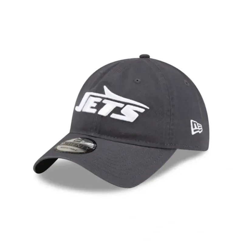 Online New York Jets NFL Core Classic Graphite 9TWENTY Adjustable - KTGCaps - Baseball caps for various teams, purchased online at a discount
