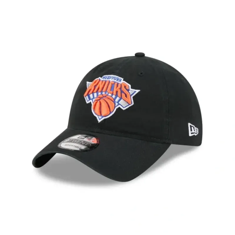 Shop New York Knicks Black 9TWENTY Adjustable Hat - KTGCaps - Baseball caps for various teams, purchased online at a discount