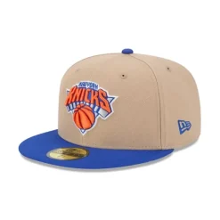 Fashion New York Knicks Camel 59FIFTY Fitted Hat - KTGCaps - Baseball caps for various teams, purchased online at a discount