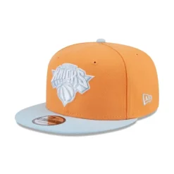 Sale New York Knicks Color Pack Orange Glaze 9FIFTY Snapback Hat - KTGCaps - Baseball caps for various teams, purchased online at a discount Caps
