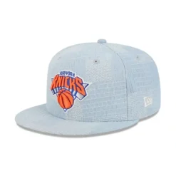 Cheap New York Knicks Denim Patchwork 9FIFTY Snapback Hat - KTGCaps - Baseball caps for various teams, purchased online at a discount