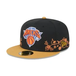 Discount New York Knicks Floral Vine 59FIFTY Fitted Hat - KTGCaps - Baseball caps for various teams, purchased online at a discount