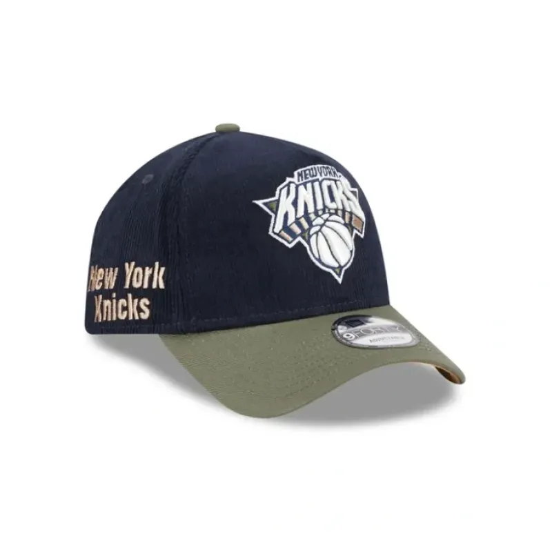 Best Sale New York Knicks Navy 9FORTY AFrame Snapback Hat - KTGCaps - Baseball caps for various teams, purchased online at a discount