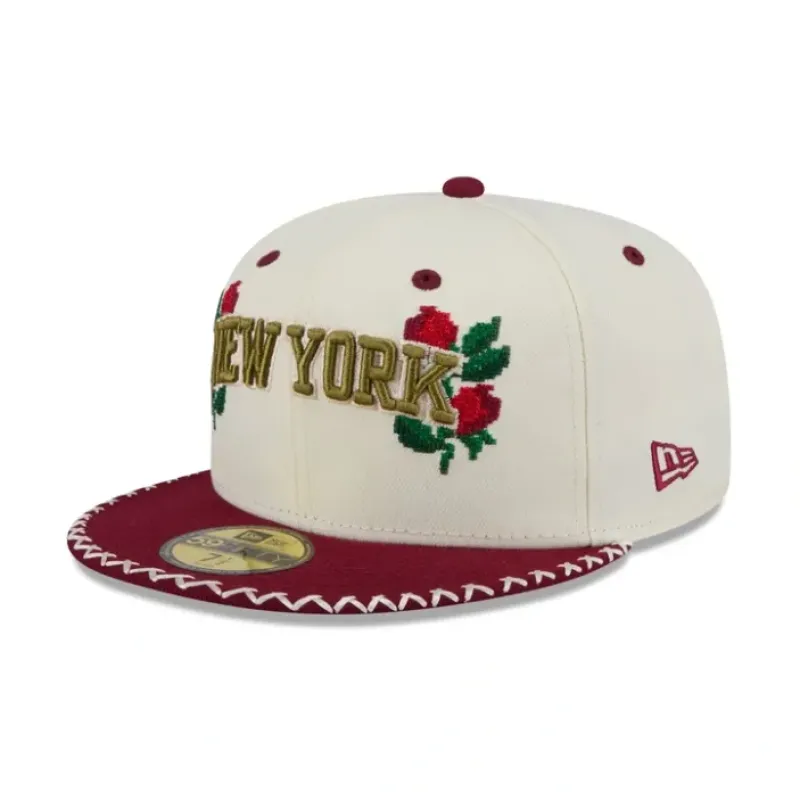 Sale New York Knicks Novelty Stitch 59FIFTY Fitted Hat - KTGCaps - Baseball caps for various teams, purchased online at a discount