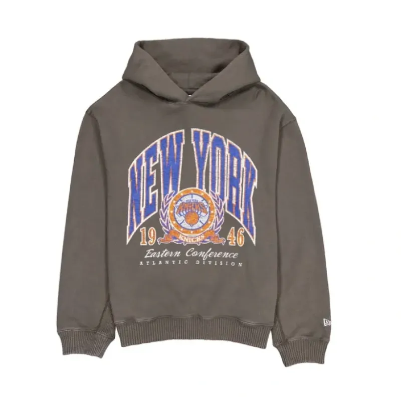 New New York Knicks Oversized Essentials Hoodie - KTGCaps - Baseball caps for various teams, purchased online at a discount