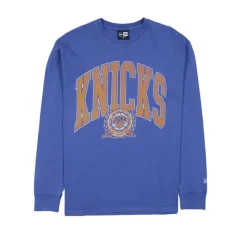 New New York Knicks Oversized Essentials Long Sleeve TShirt - KTGCaps - Baseball caps for various teams, purchased online at a discount