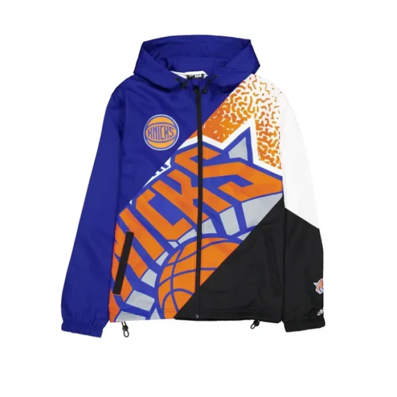 Flash Sale New York Knicks Sport Classics Color Block Windbreaker - KTGCaps - Baseball caps for various teams, purchased online at a discount