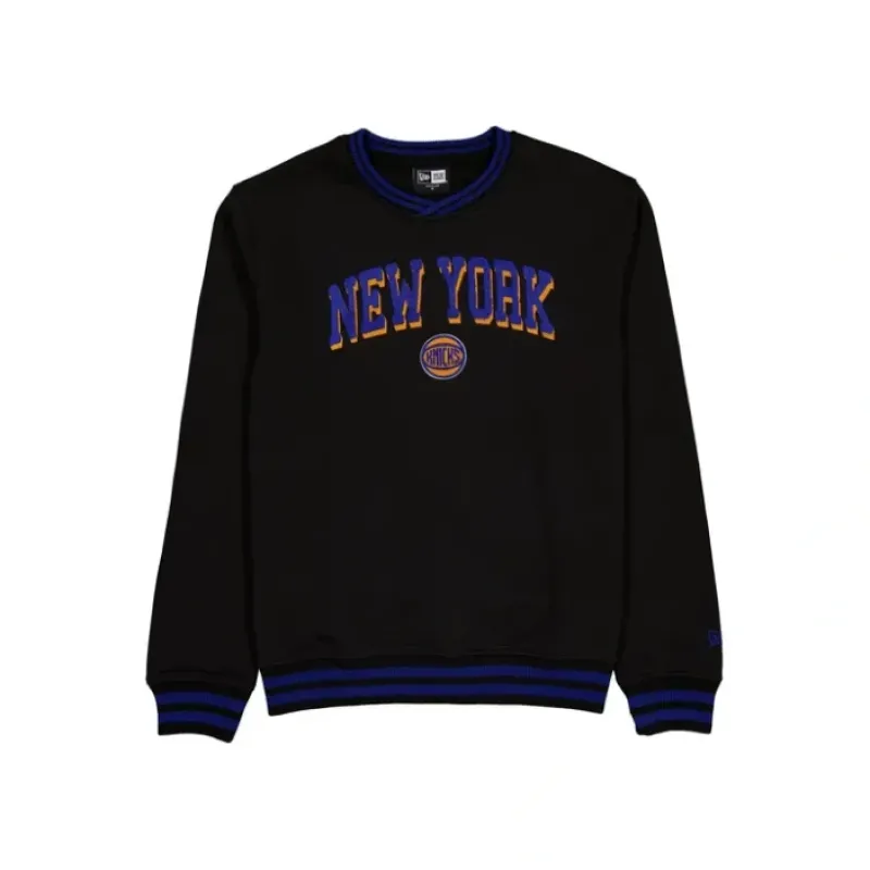New New York Knicks Sport Night Black Crewneck - KTGCaps - Baseball caps for various teams, purchased online at a discount