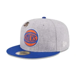 Flash Sale New York Knicks 70th Anniversary Gray 59FIFTY Fitted Hat - KTGCaps - Baseball caps for various teams, purchased online at a discount