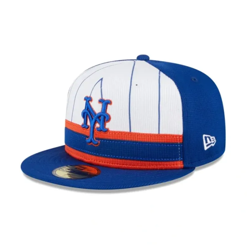 Fashion New York Mets 2024 Batting Practice 59FIFTY Fitted Hat - KTGCaps - Baseball caps for various teams, purchased online at a discount