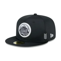 Cheap New York Mets 2024 Clubhouse Black 59FIFTY Fitted Hat - KTGCaps - Baseball caps for various teams, purchased online at a discount