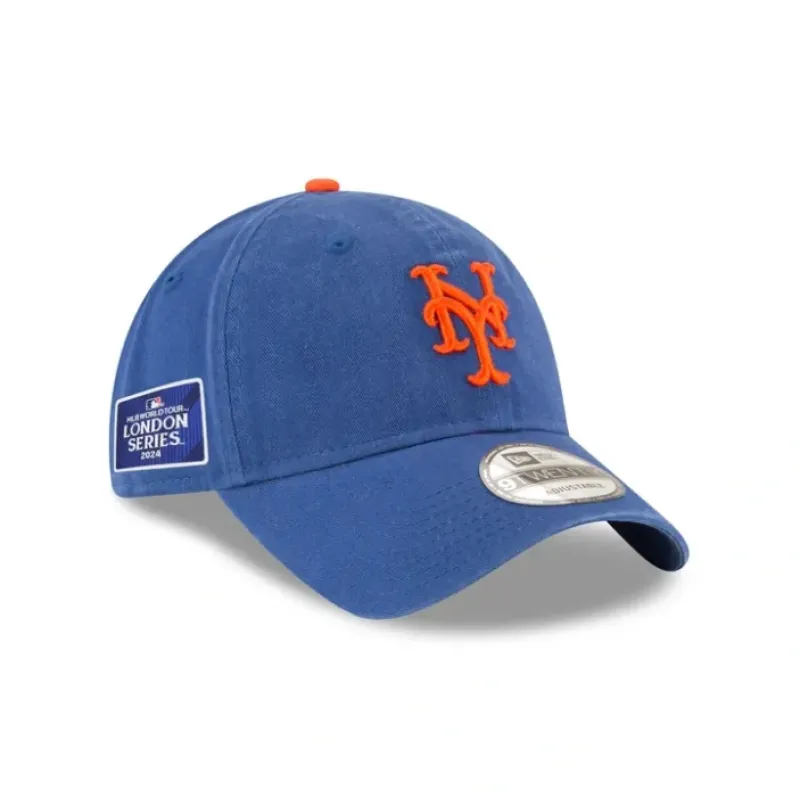 Cheap New York Mets 2024 MLB World Tour London Series 9TWENTY Adjustable Hat - KTGCaps - Baseball caps for various teams, purchased online at a discount