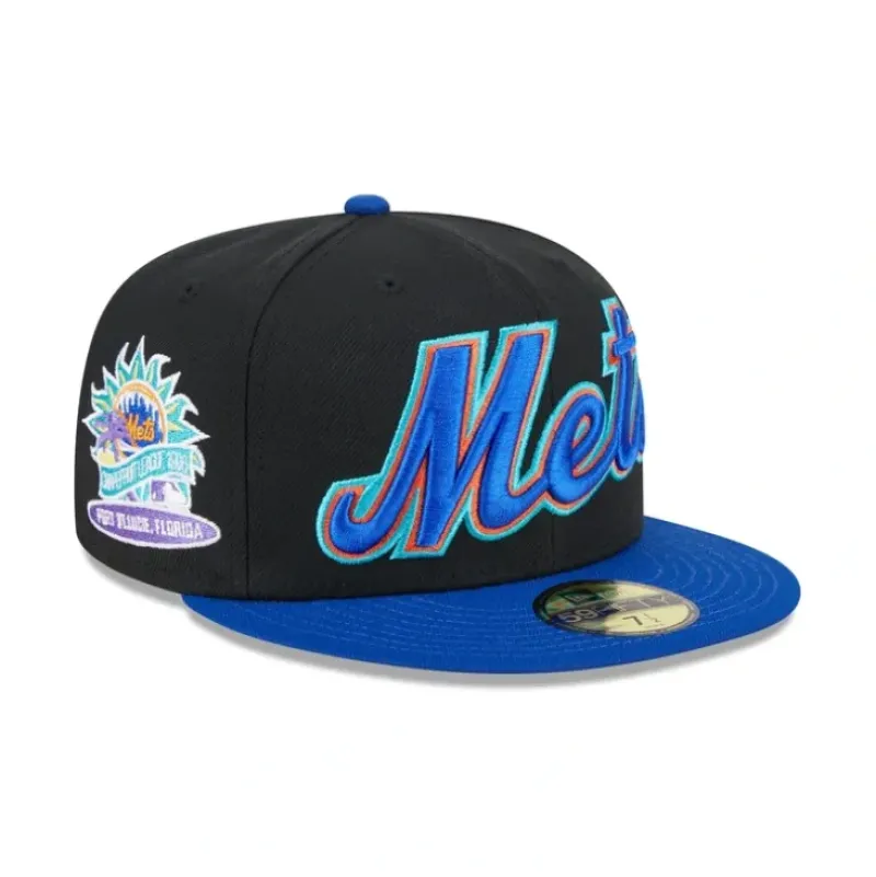 Outlet New York Mets Retro Spring Training 59FIFTY Fitted Hat - KTGCaps - Baseball caps for various teams, purchased online at a discount Caps