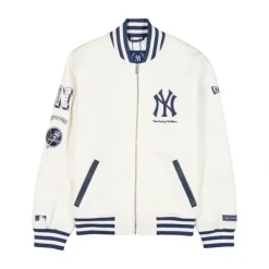 Best Sale New York or Nowhere x New York Yankees White Jacket - KTGCaps - Baseball caps for various teams, purchased online at a discount Caps