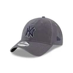 Discount New York Yankees Core Classic Gray 9TWENTY Adjustable Hat - KTGCaps - Baseball caps for various teams, purchased online at a discount Caps