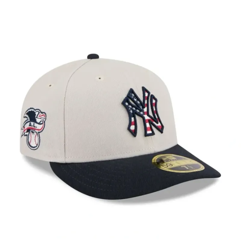 Fashion New York Yankees Independence Day 2024 Low Profile 59FIFTY Fitted Hat - KTGCaps - Baseball caps for various teams, purchased online at a discount Caps