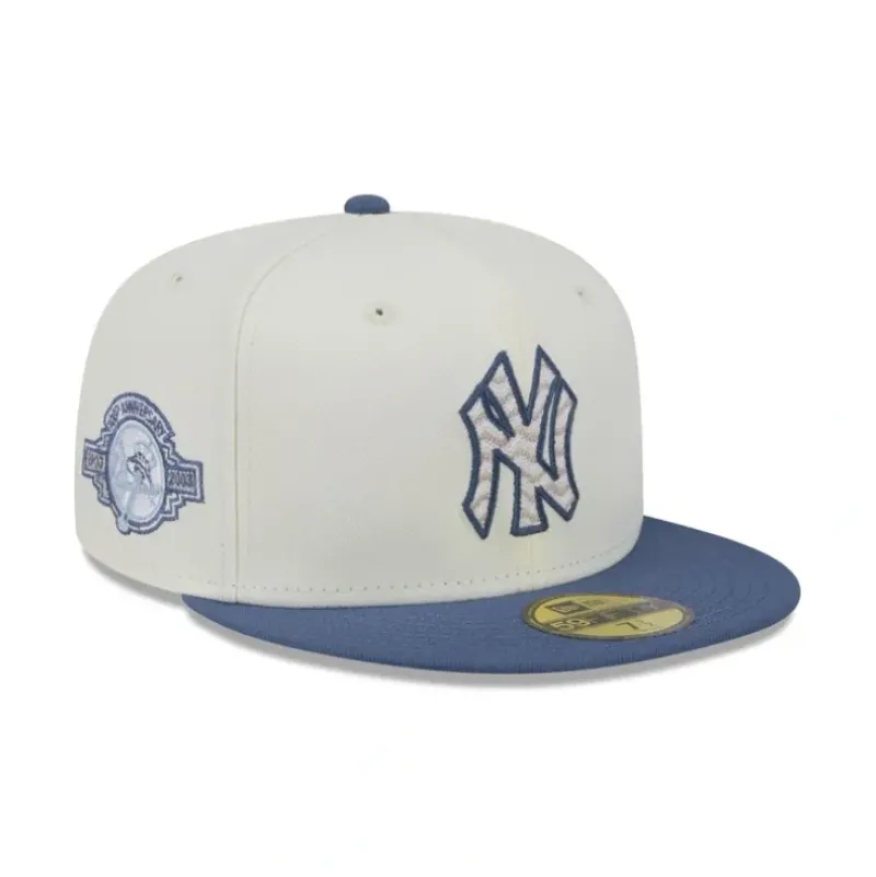 Cheap New York Yankees Wavy Chainstitch 59FIFTY Fitted Hat - KTGCaps - Baseball caps for various teams, purchased online at a discount Caps