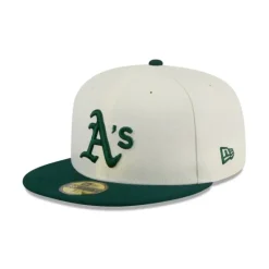 Best Oakland Athletics Chrome 59FIFTY Fitted Hat - KTGCaps - Baseball caps for various teams, purchased online at a discount