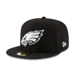 Discount Philadelphia Eagles Black amp White 59FIFTY Fitted Hat - KTGCaps - Baseball caps for various teams, purchased online at a discount