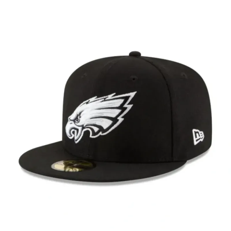 Discount Philadelphia Eagles Black amp White 59FIFTY Fitted Hat - KTGCaps - Baseball caps for various teams, purchased online at a discount