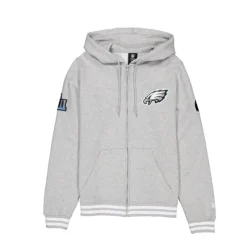Sale Philadelphia Eagles Gray Logo Select FullZip Hoodie - KTGCaps - Baseball caps for various teams, purchased online at a discount