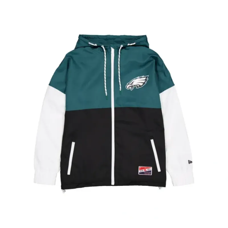 New Philadelphia Eagles Throwback Windbreaker - KTGCaps - Baseball caps for various teams, purchased online at a discount